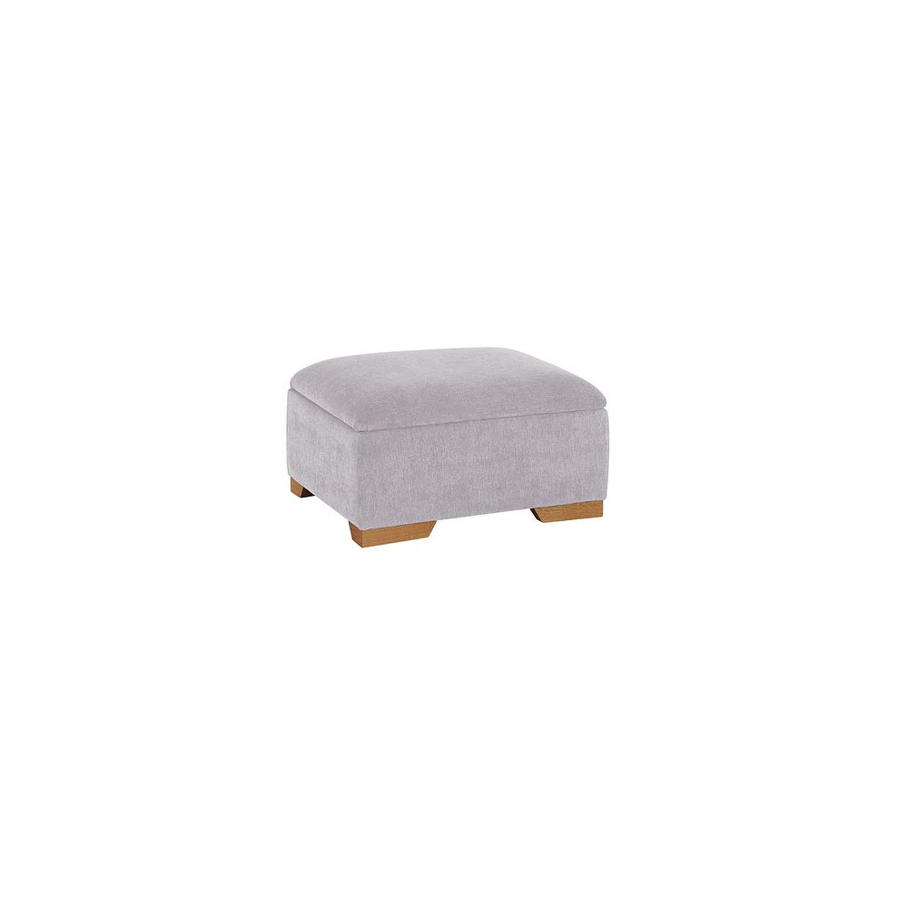 Jasmine Storage Footstool in Orkney Natural Fabric 1