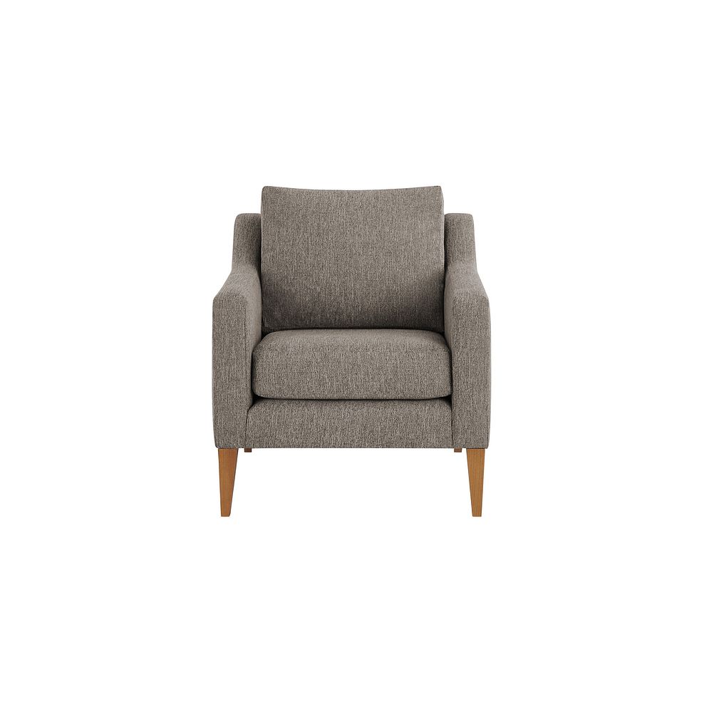 Jensen Accent Chair in Beige Fabric Thumbnail 2