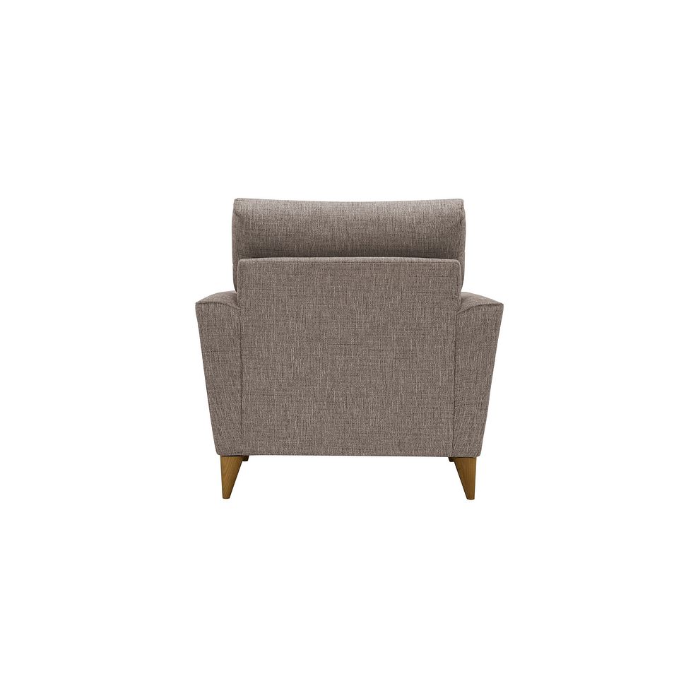 Jensen Beige Armchair with Coral Accent Cushion 3