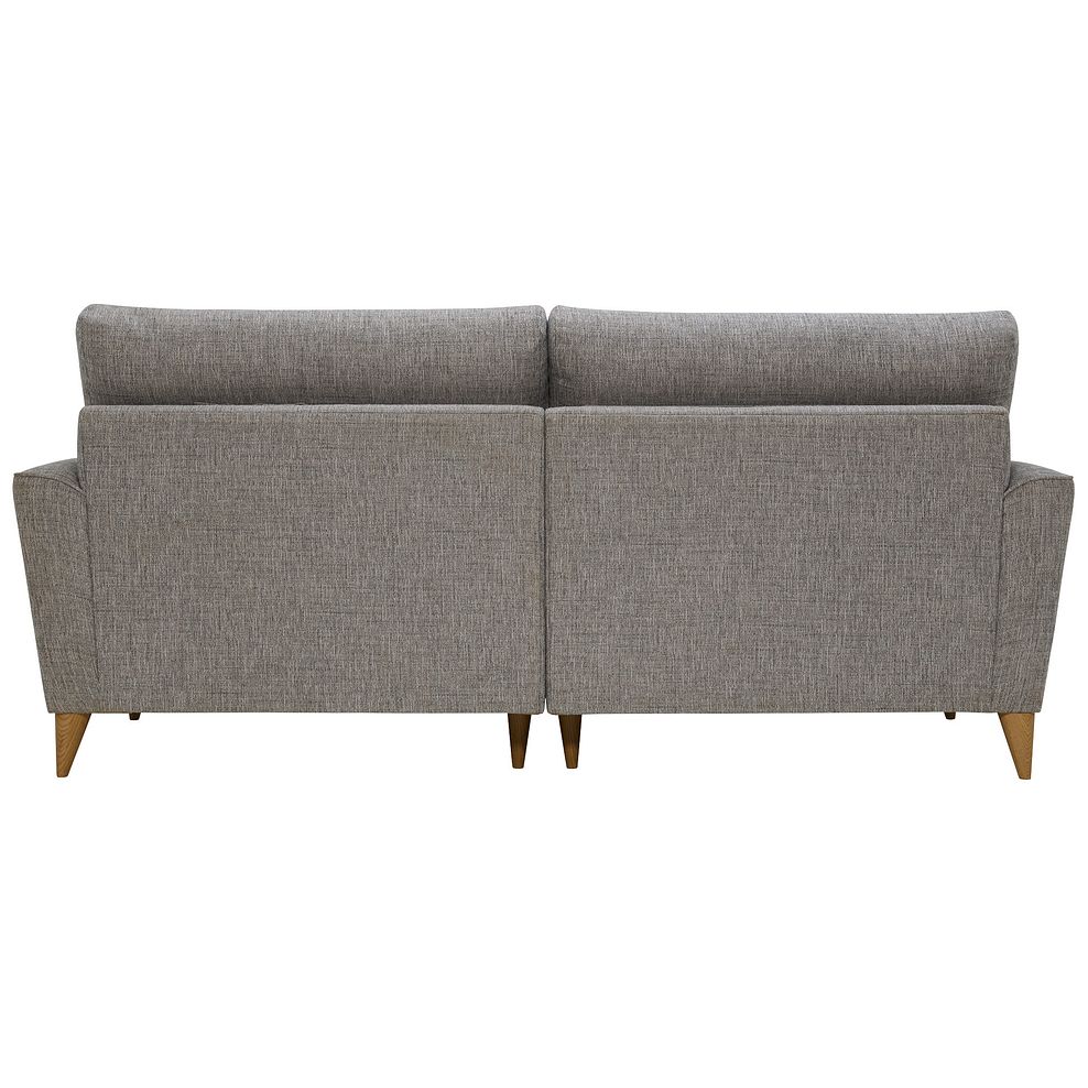 Jensen Silver 4 Seater Split Sofa with Zest Accent Cushions 4