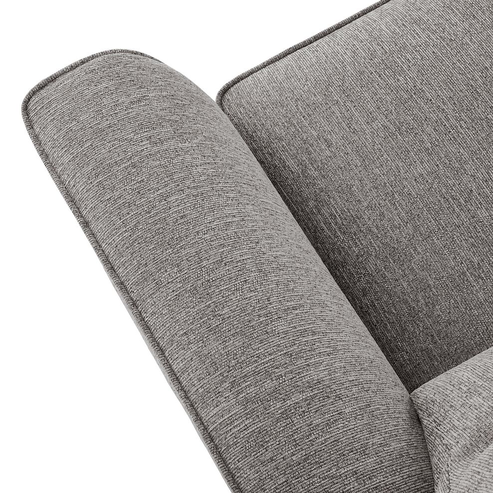Jensen Silver Armchair with Navy Accent Cushion 6