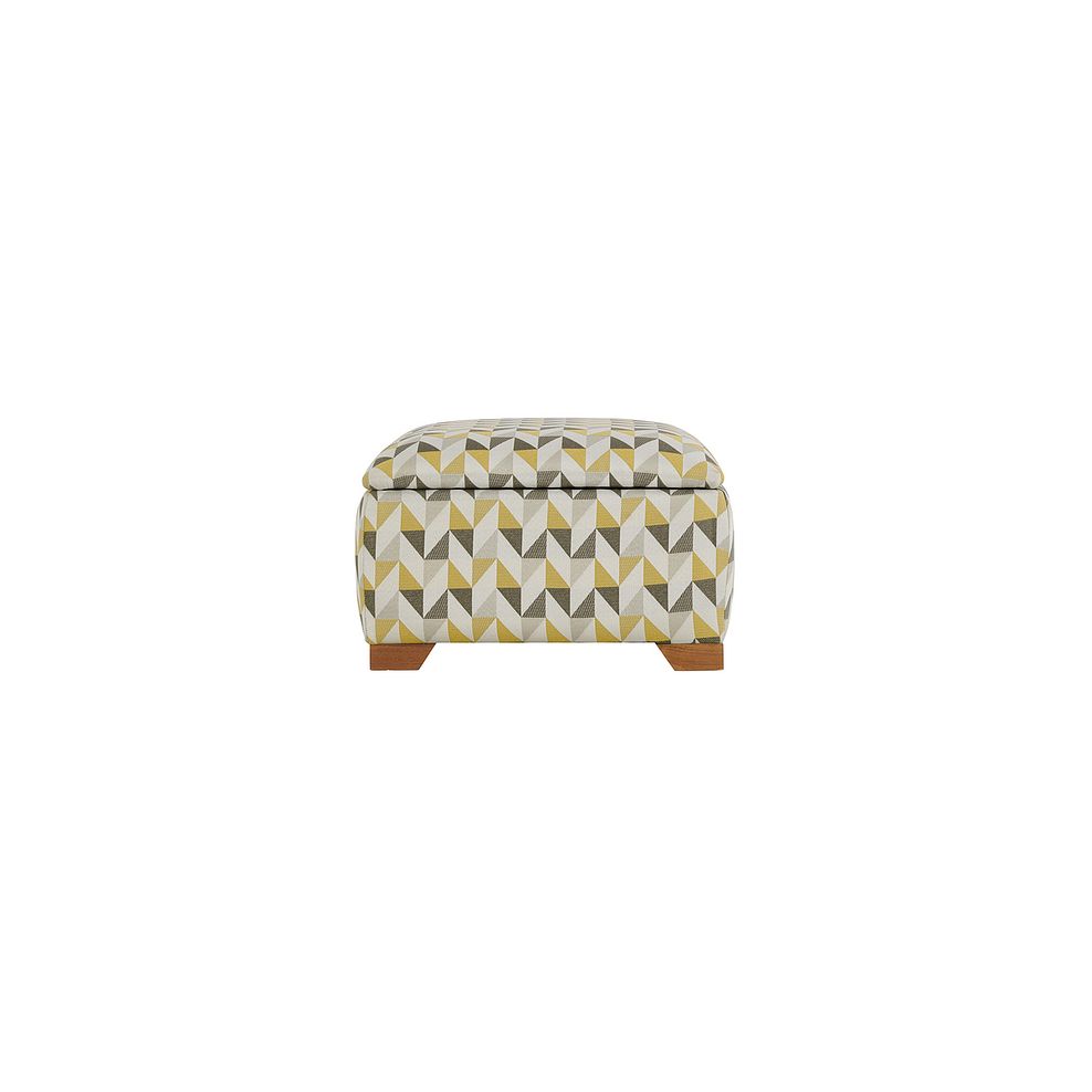 Jensen Storage Footstool in Zest Fabric 4