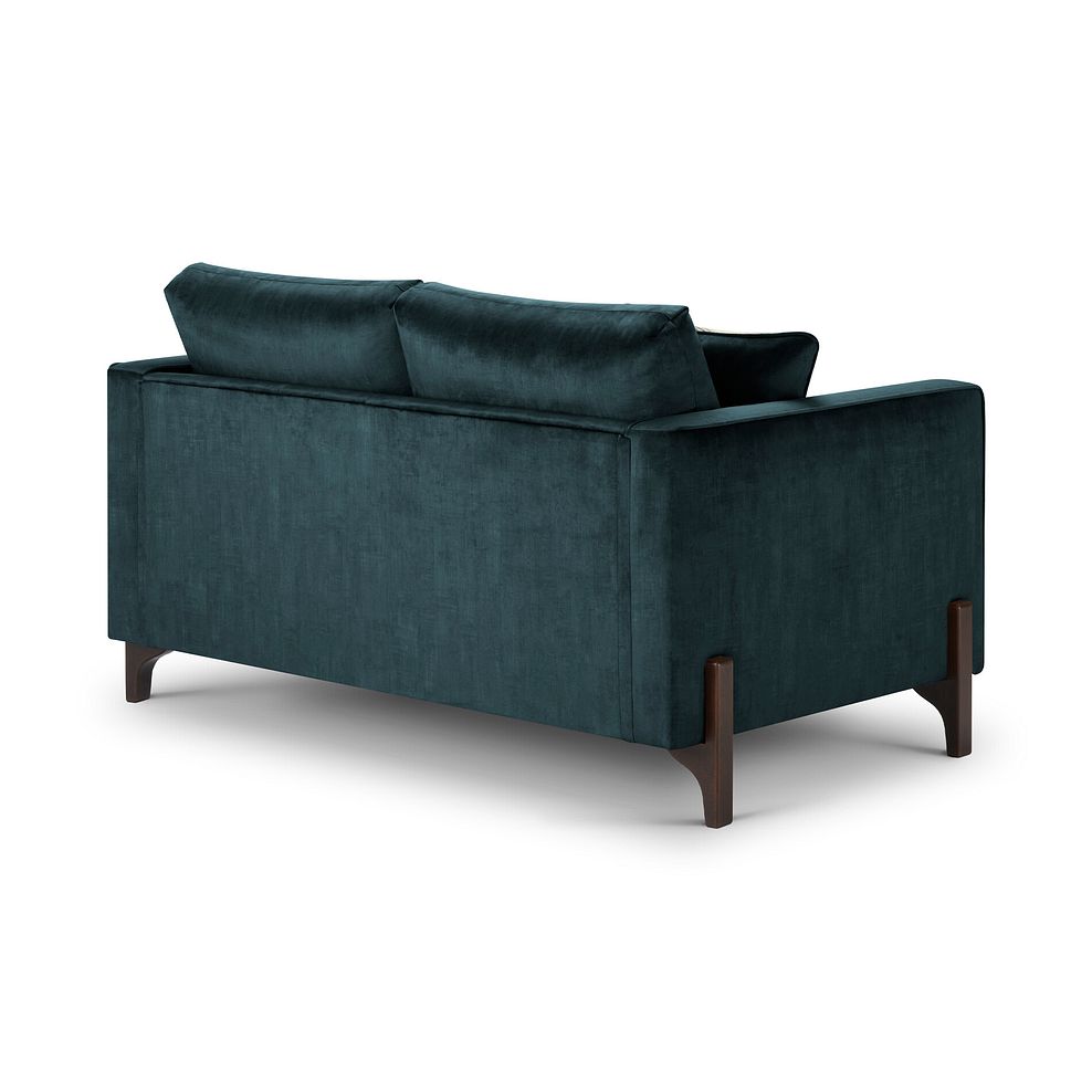 Jude 2 Seater Sofa in Duke Airforce Fabric with Walnut Finished Feet 4
