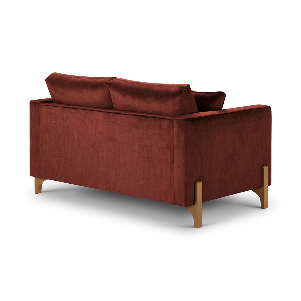 Jude 2 Seater Sofa in Duke Sunset Fabric with Oak Feet 4