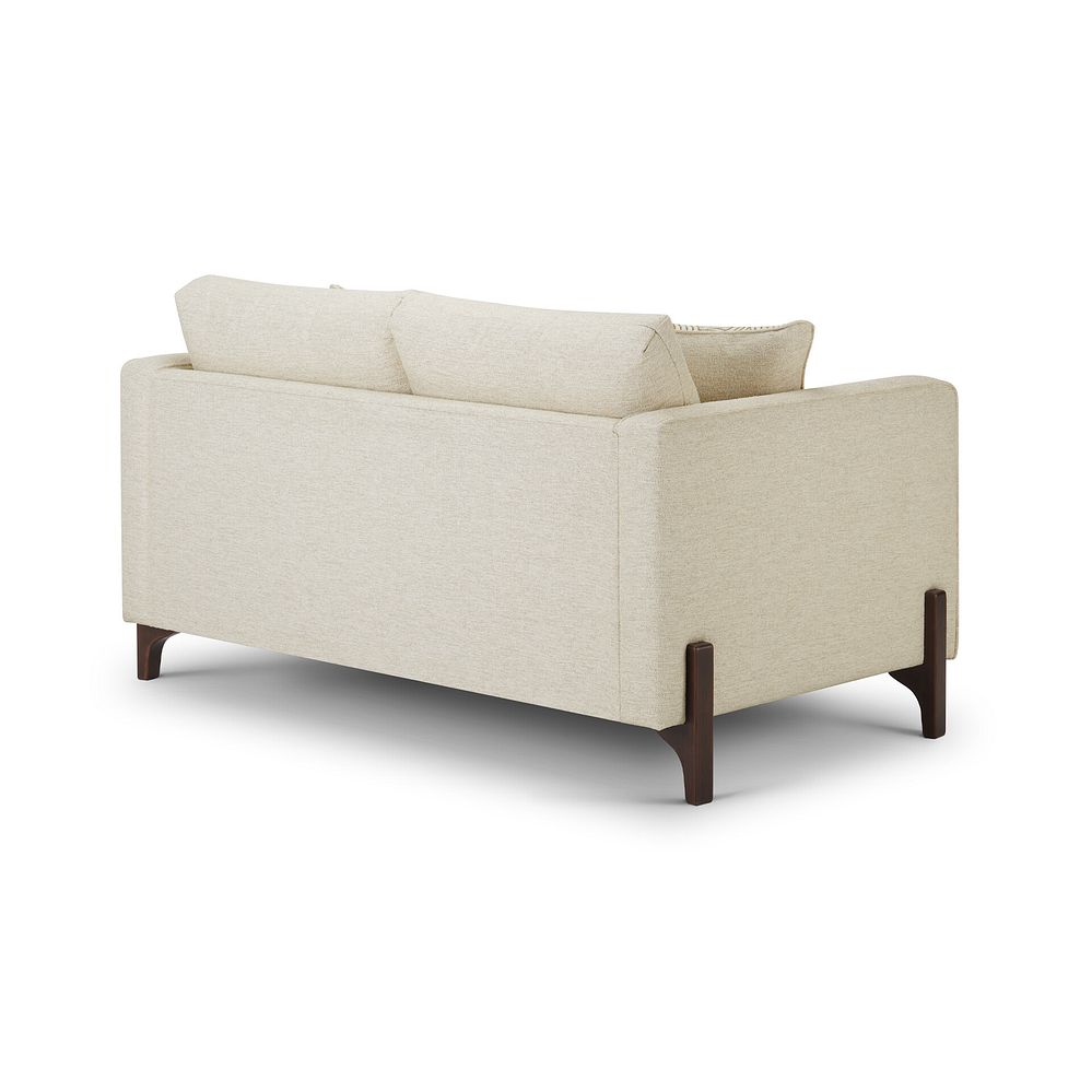 Jude 2 Seater Sofa in Oscar Linen Fabric with Walnut Finished Feet 4