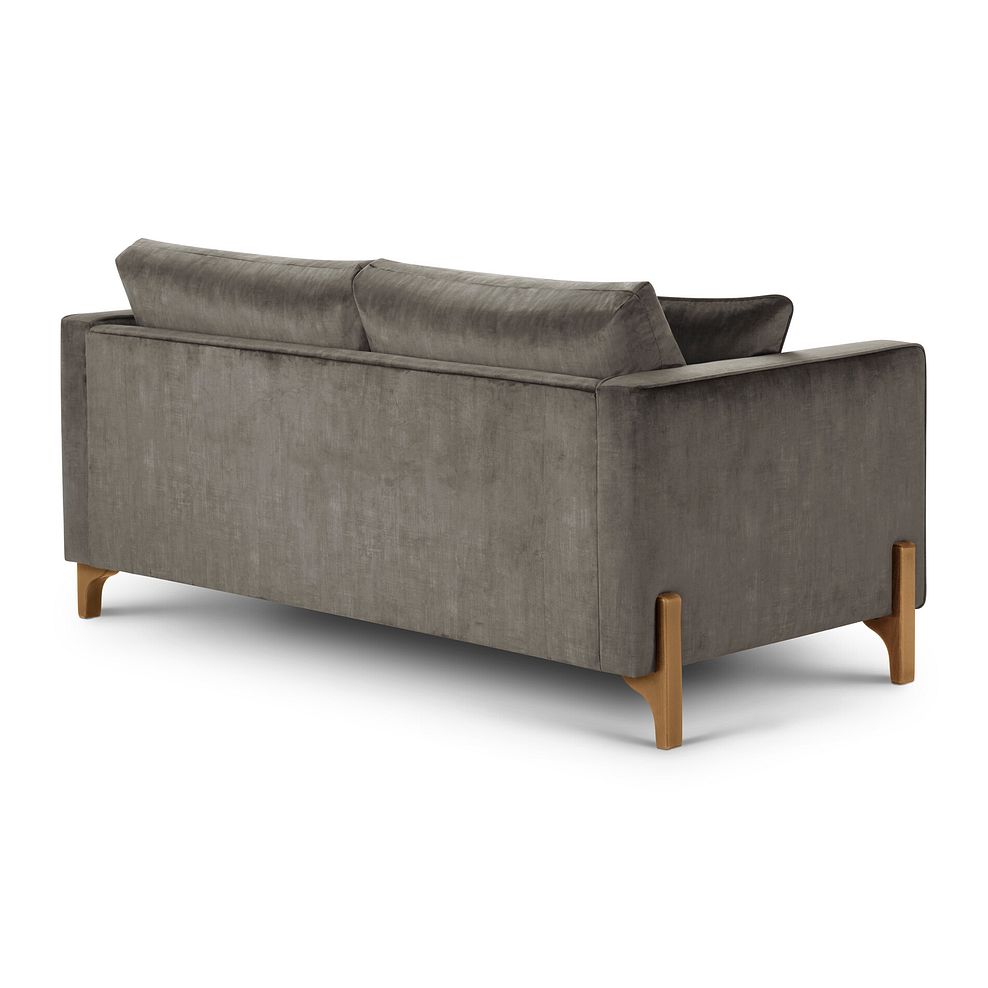 Jude 3 Seater Sofa in Duke Cedar Fabric with Oak Feet 4