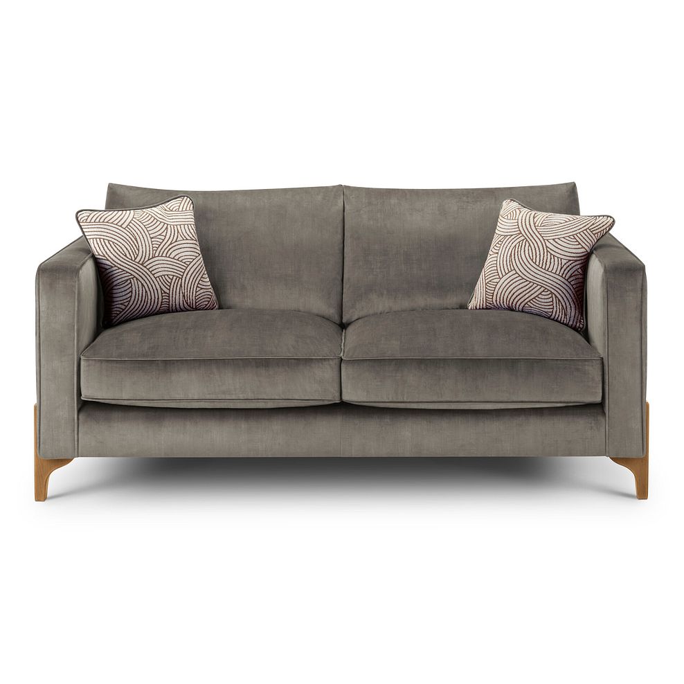 Jude 3 Seater Sofa in Duke Cedar Fabric with Oak Feet 2