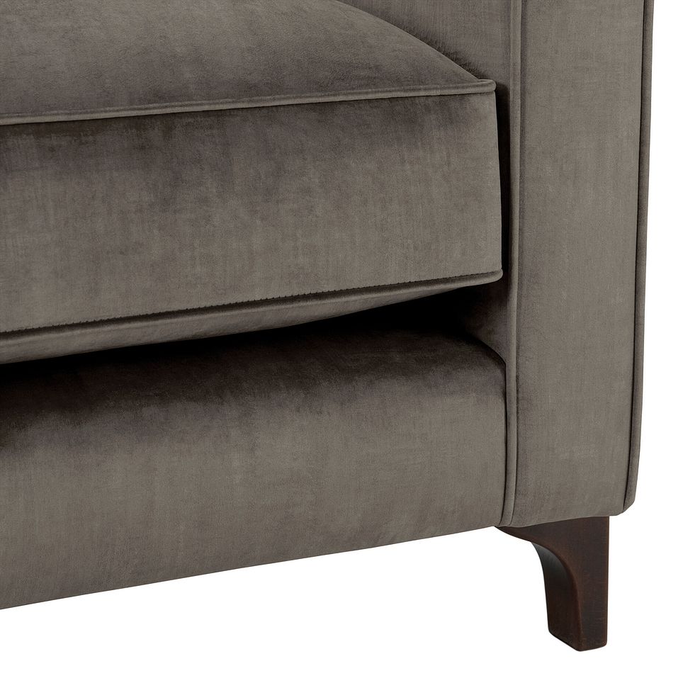 Jude 3 Seater Sofa in Duke Cedar Fabric with Walnut Finished Feet 8