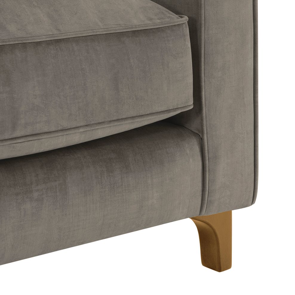 Jude Armchair in Duke Cedar Fabric with Oak Feet 9