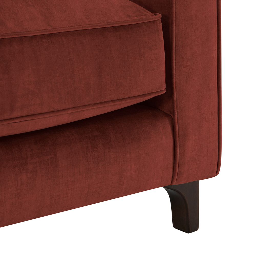 Jude Armchair in Duke Sunset Fabric with Walnut Finished Feet 9