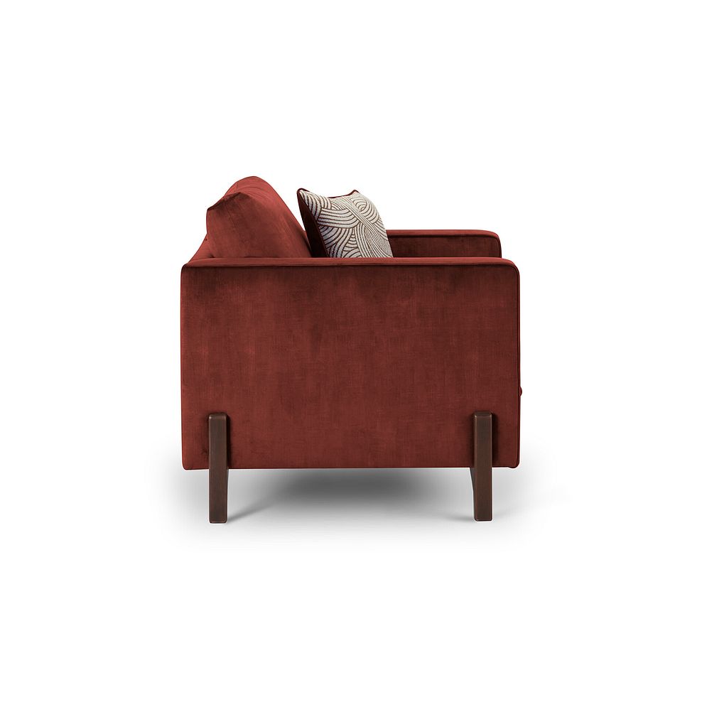 Jude Armchair in Duke Sunset Fabric with Walnut Finished Feet 3