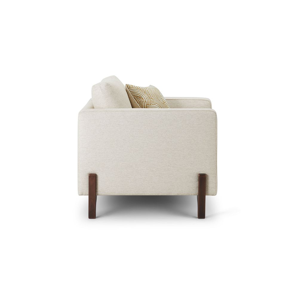 Jude Armchair in Oscar Linen Fabric with Walnut Finished Feet 3