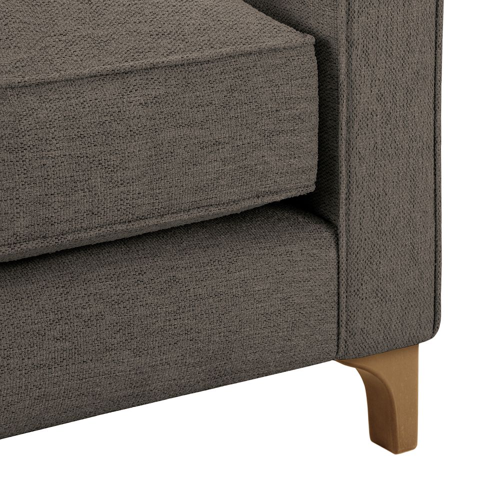 Jude Armchair in Oscar Mocha Fabric with Oak Feet 8