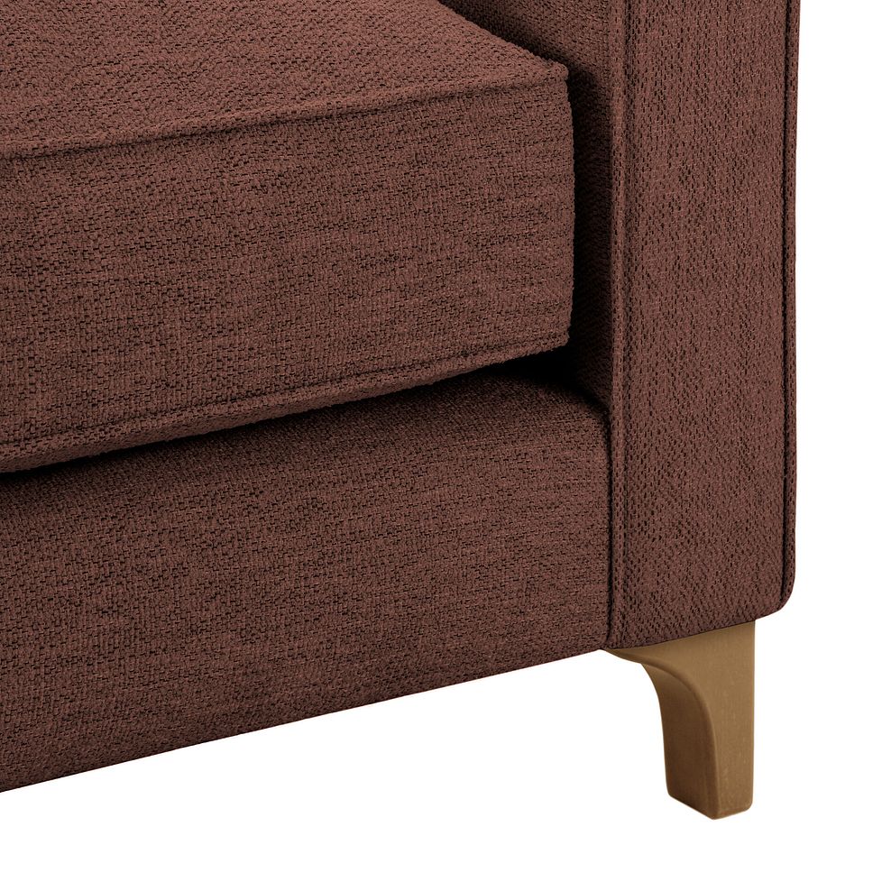 Jude Armchair in Oscar Rust Fabric with Oak Feet 8