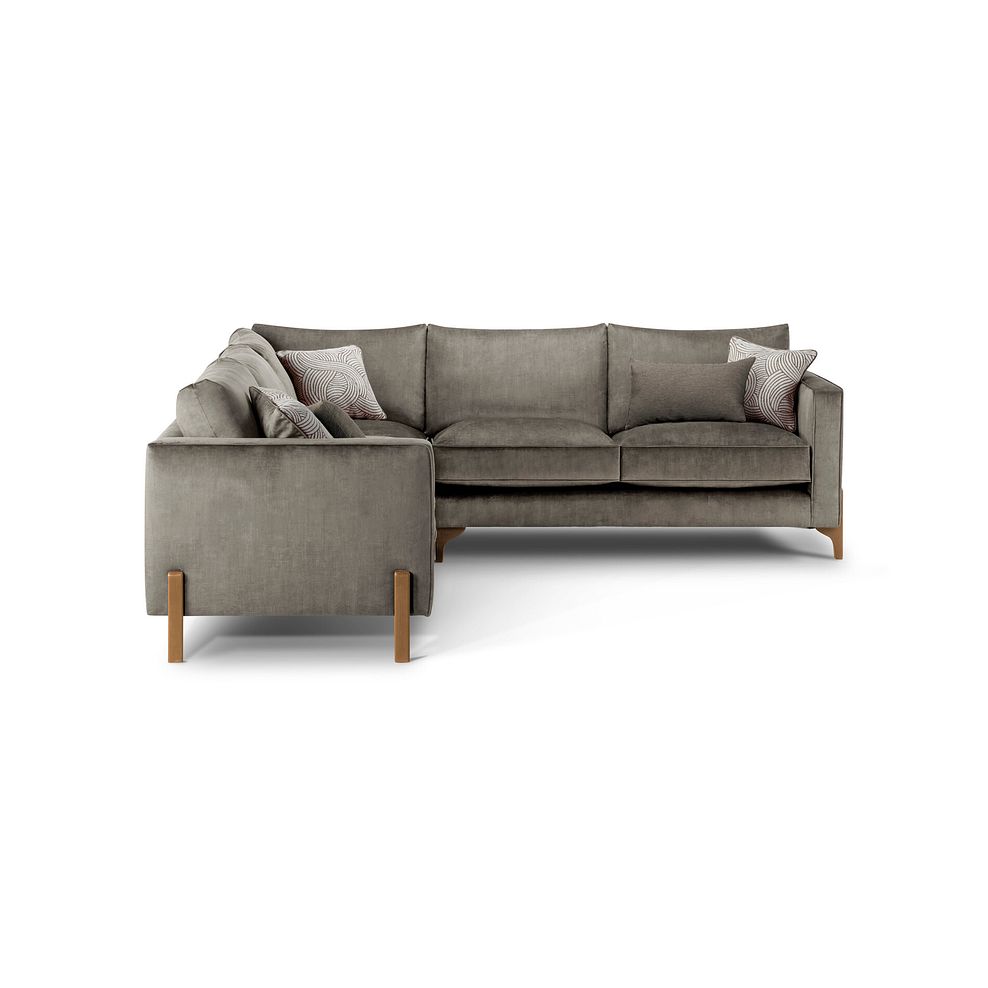 Jude Large Corner Sofa in Duke Cedar Fabric with Oak Feet 2