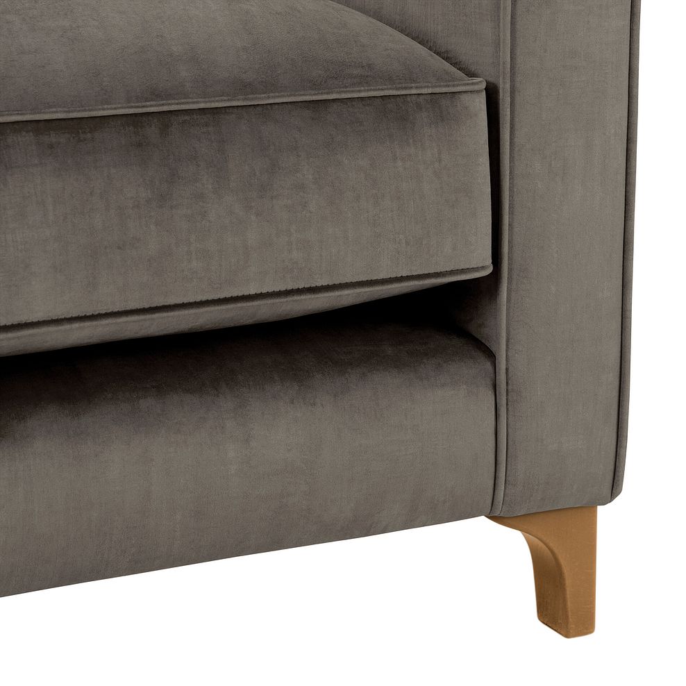 Jude Large Corner Sofa in Duke Cedar Fabric with Oak Feet 8