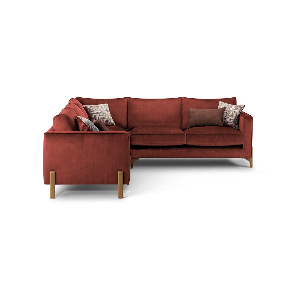 Jude Large Corner Sofa in Duke Sunset Fabric with Oak Feet 2