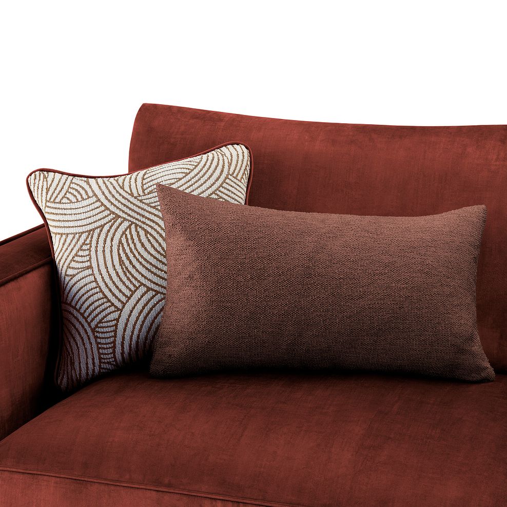 Jude Large Corner Sofa in Duke Sunset Fabric with Oak Feet 5