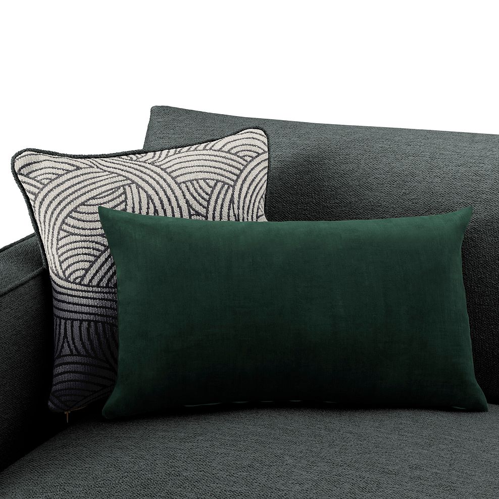 Jude Large Corner Sofa in Oscar Nickel Fabric with Oak Feet 5