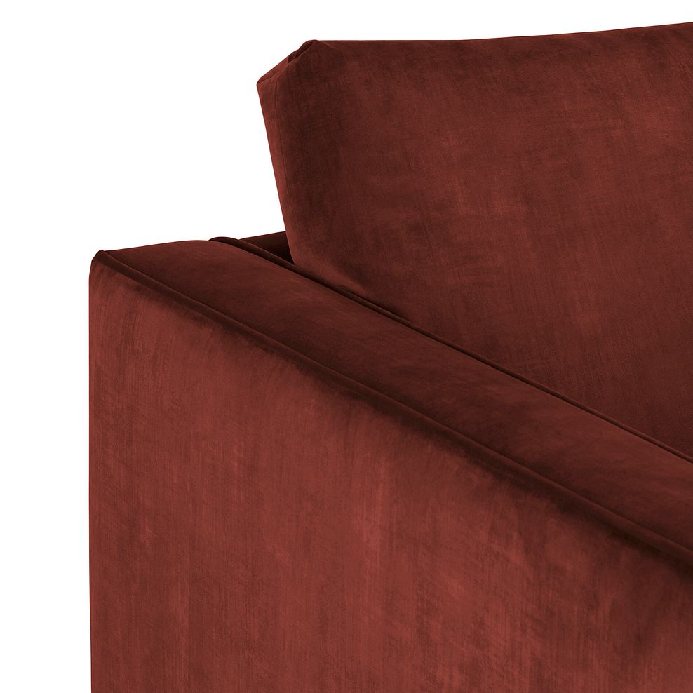 Jude Left Hand Corner Sofa in Duke Sunset Fabric with Oak Feet 6