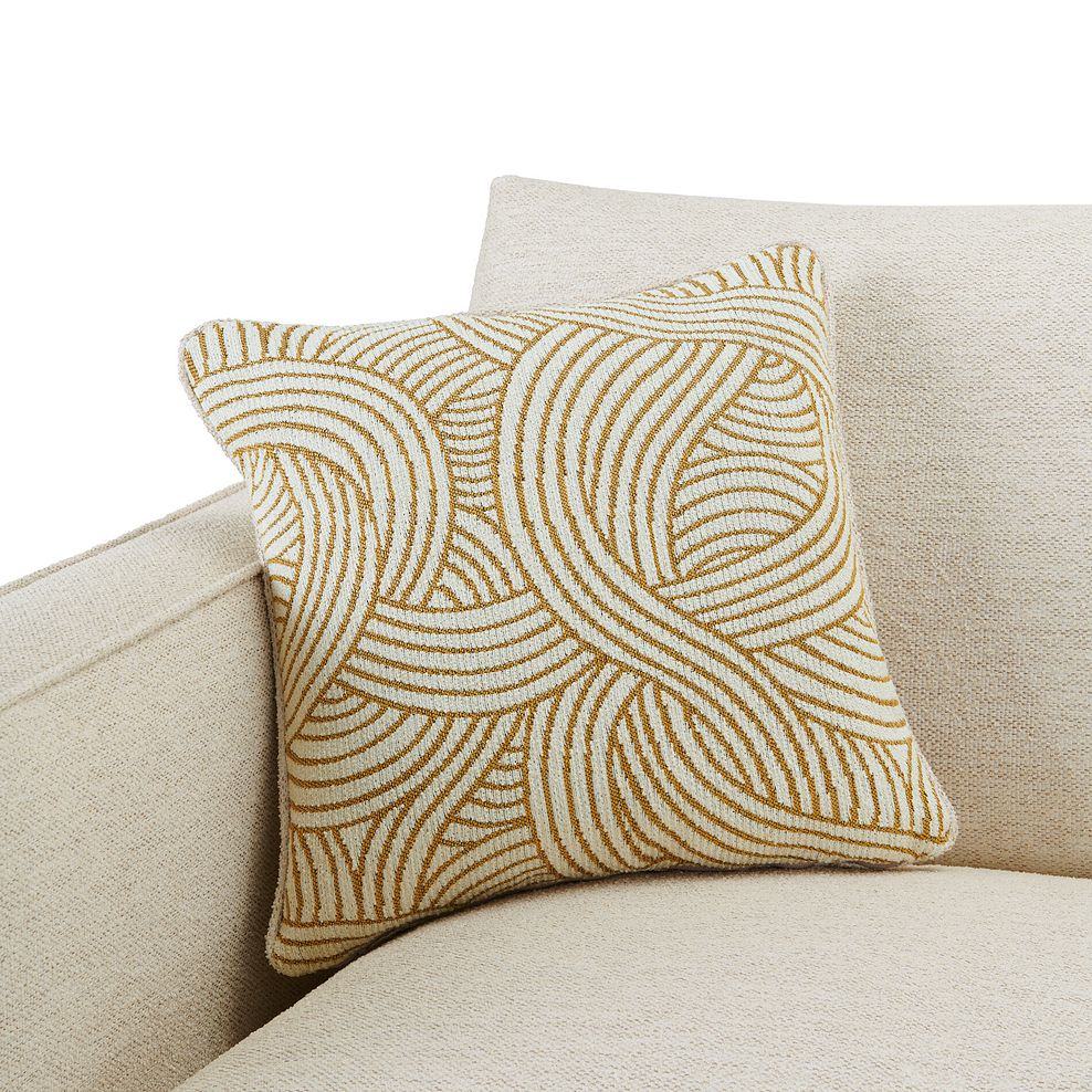 Jude Left Hand Corner Sofa in Oscar Linen Fabric with Oak Feet 5
