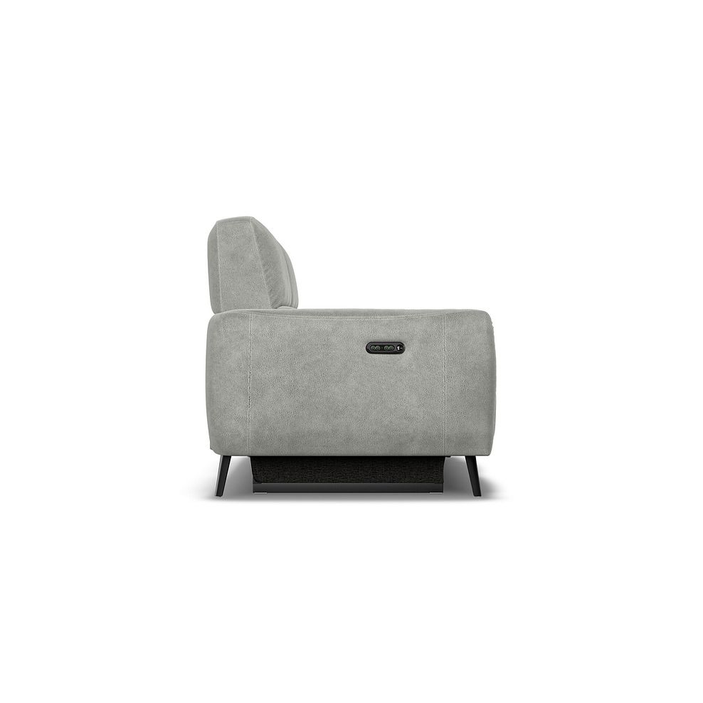 Juliette 2 Seater Recliner Sofa With Power Headrest in Billy Joe Dove Grey Fabric 8