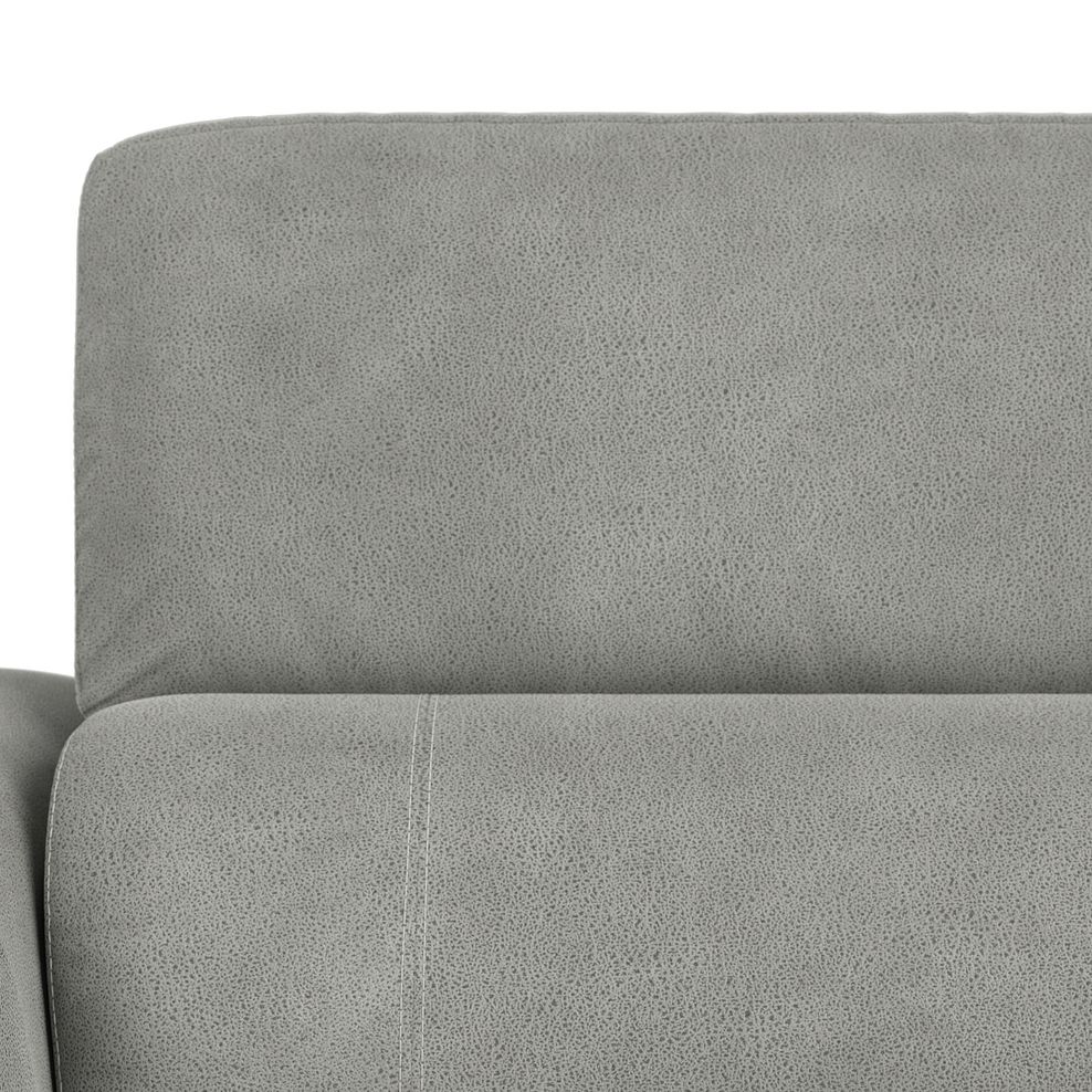 Juliette 2 Seater Recliner Sofa With Power Headrest in Billy Joe Dove Grey Fabric 12