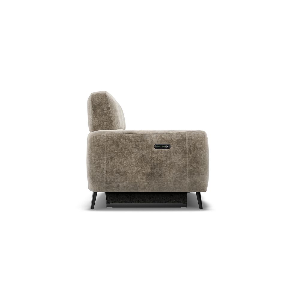 Juliette 2 Seater Recliner Sofa With Power Headrest in Descent Taupe Fabric 7