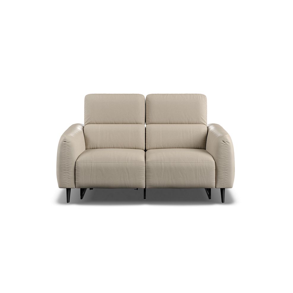 Juliette 2 Seater Recliner Sofa With Power Headrest in Pebble Leather 6
