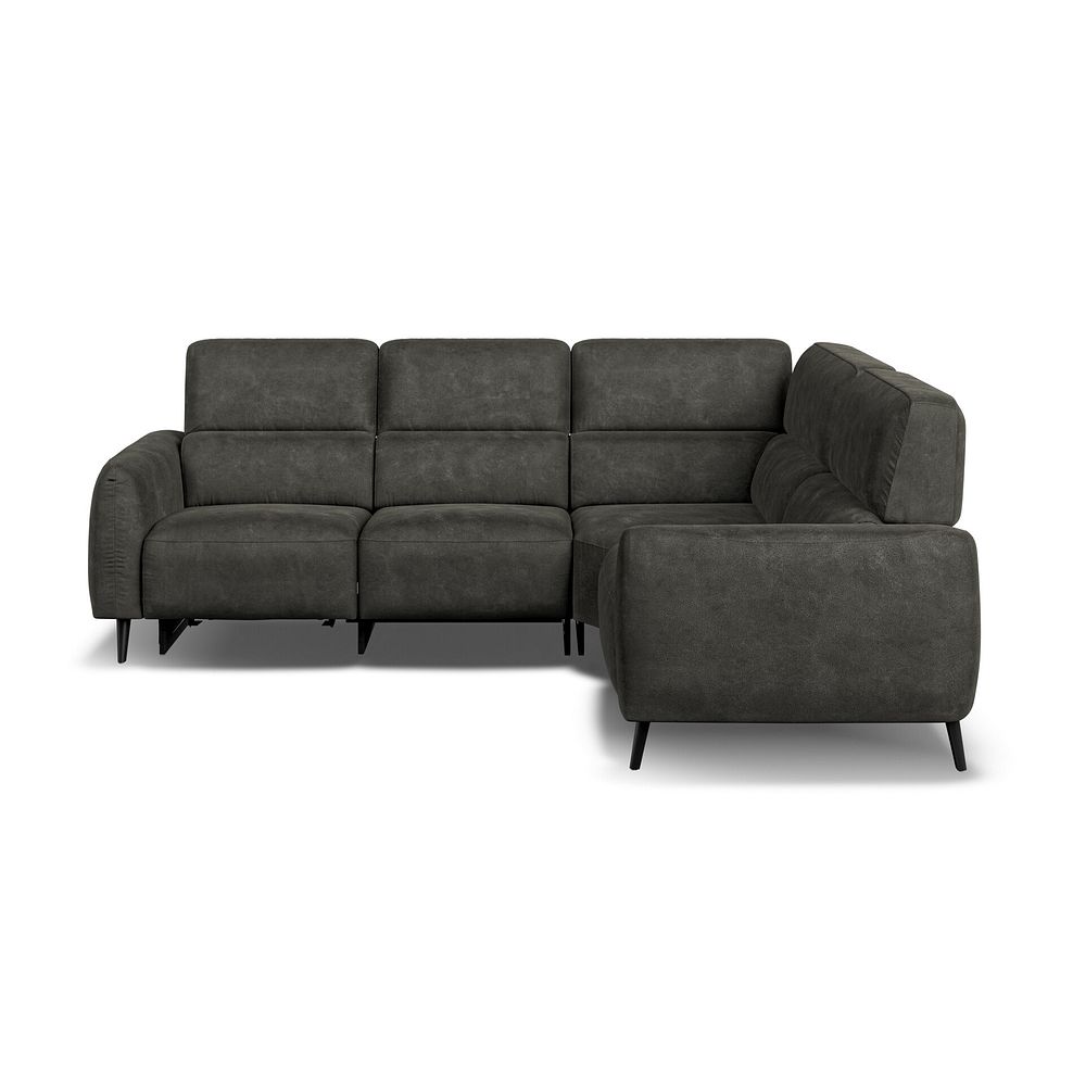 Juliette Left Hand Corner Sofa With One Recliner and Power Headrest in Billy Joe Grey Fabric 5