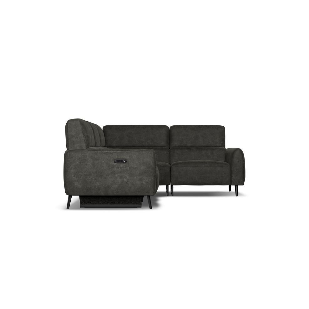 Juliette Left Hand Corner Sofa With One Recliner and Power Headrest in Billy Joe Grey Fabric 6