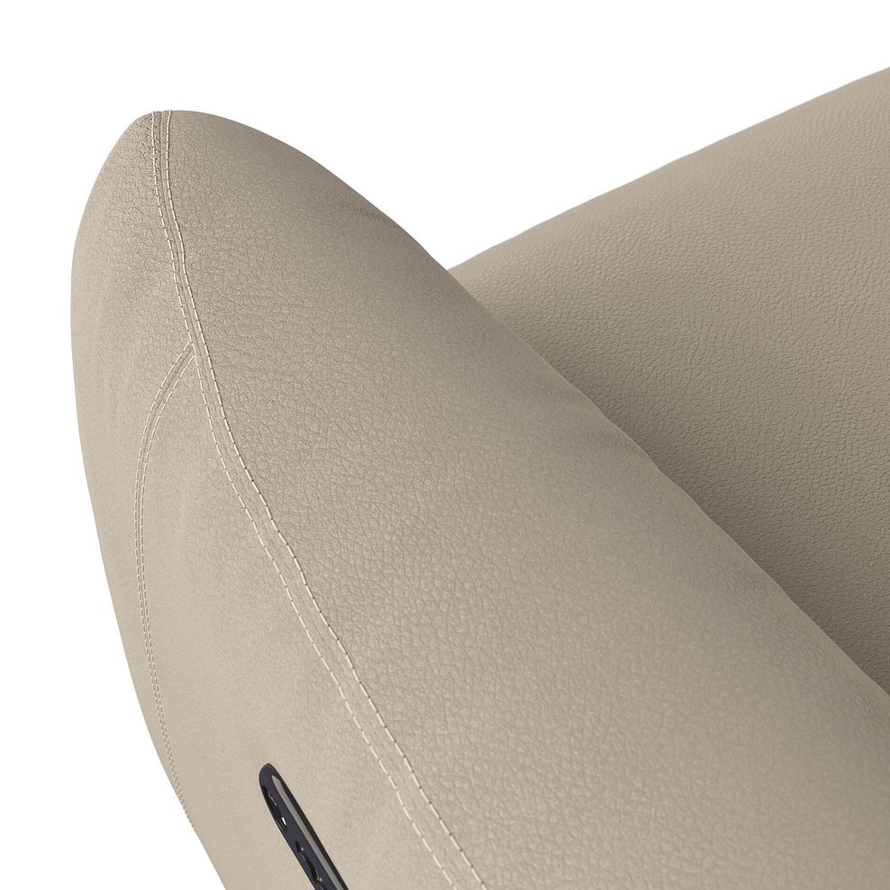 Juliette Left Hand Corner Sofa With Two Recliners and Power Headrest in Pebble Leather 9