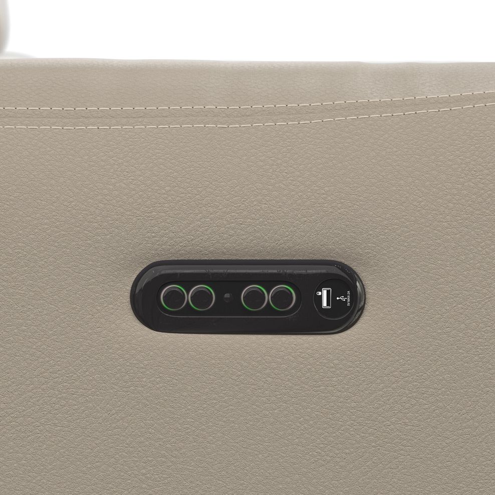 Juliette Left Hand Corner Sofa With Two Recliners and Power Headrest in Pebble Leather 11