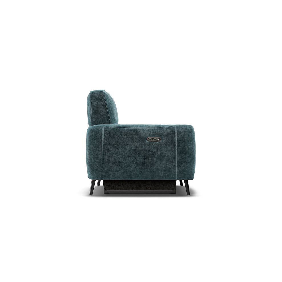 Juliette Recliner Armchair With Power Headrest in Descent Blue Fabric 6