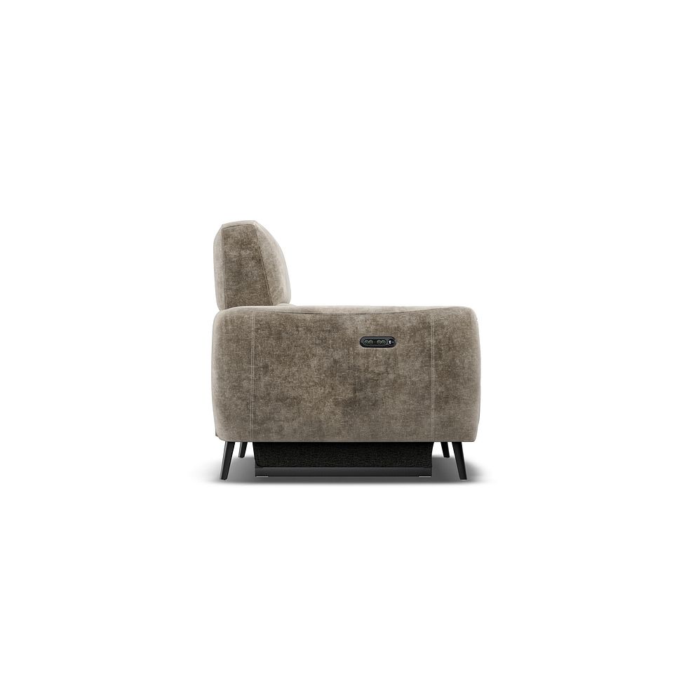 Juliette Recliner Armchair With Power Headrest in Descent Taupe Fabric 6