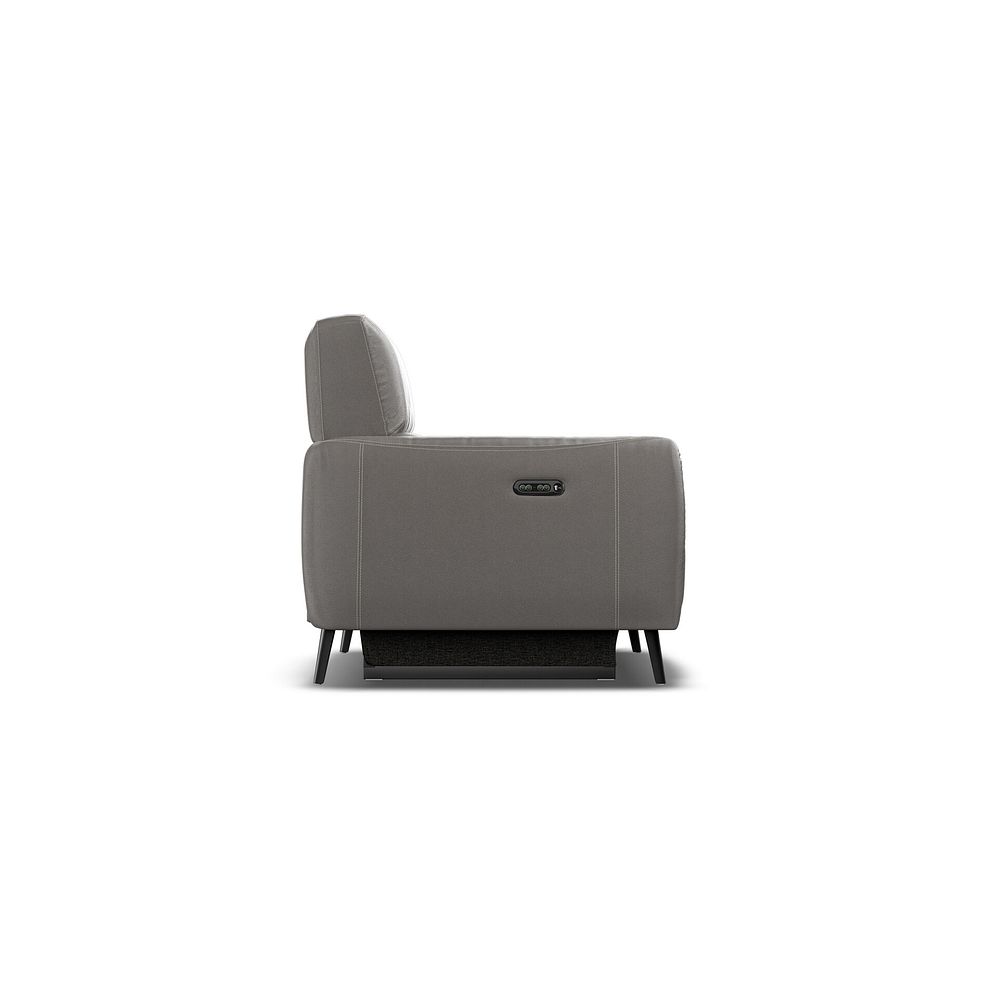 Juliette Recliner Armchair With Power Headrest in Elephant Grey Leather 11
