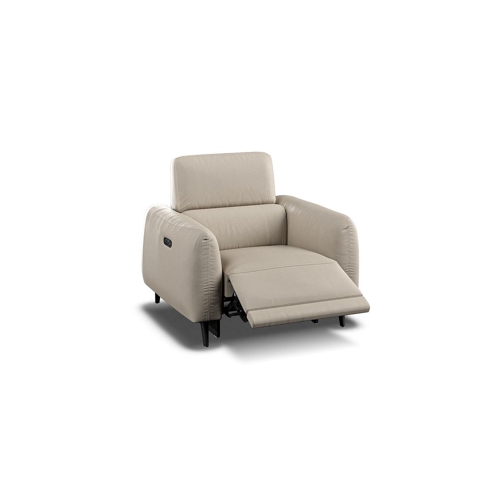 Juliette Recliner Armchair With Power Headrest in Pebble Leather 2