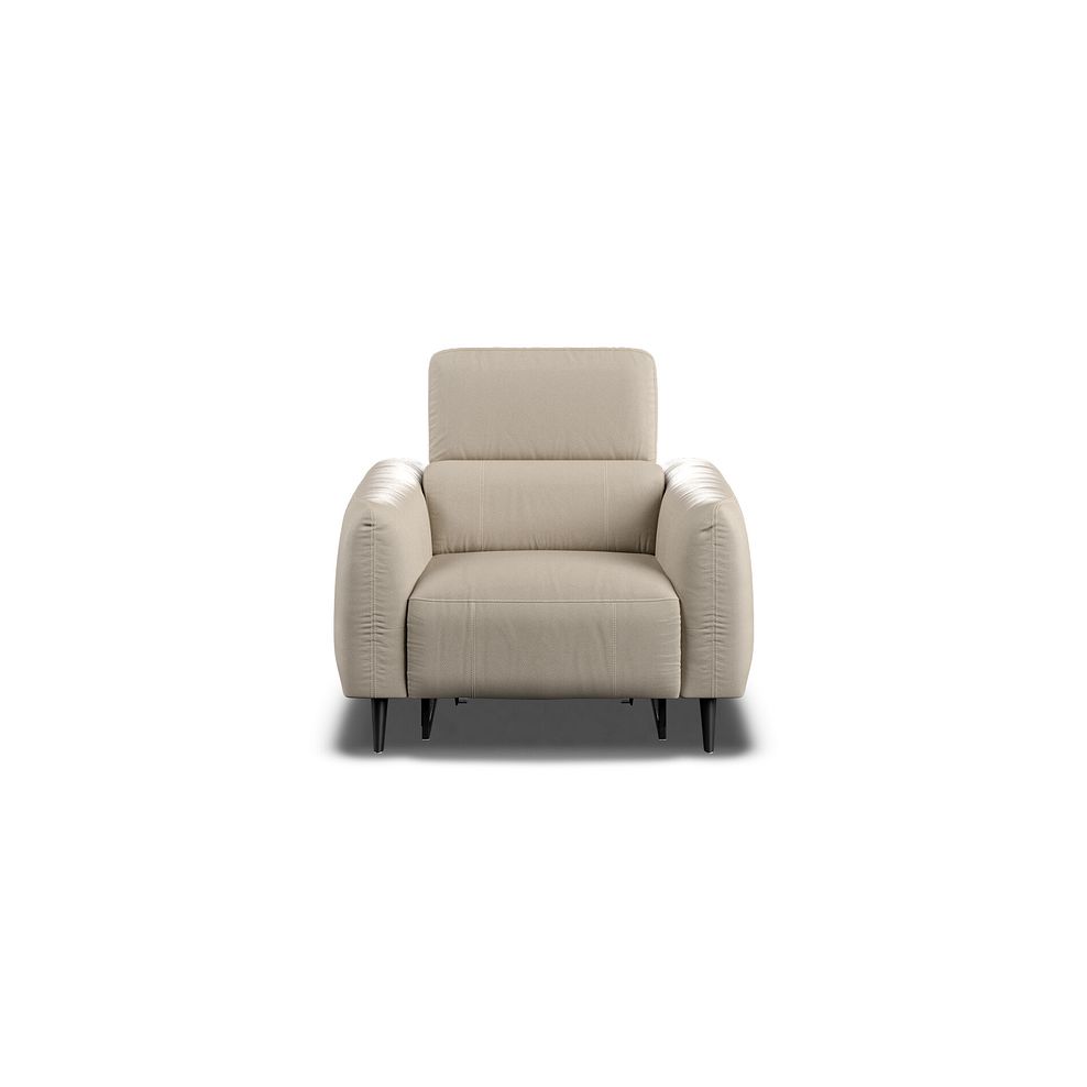 Juliette Recliner Armchair With Power Headrest in Pebble Leather 5