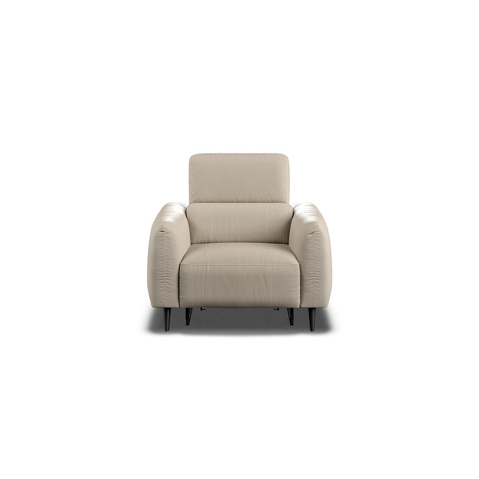 Juliette Recliner Armchair With Power Headrest in Pebble Leather 2