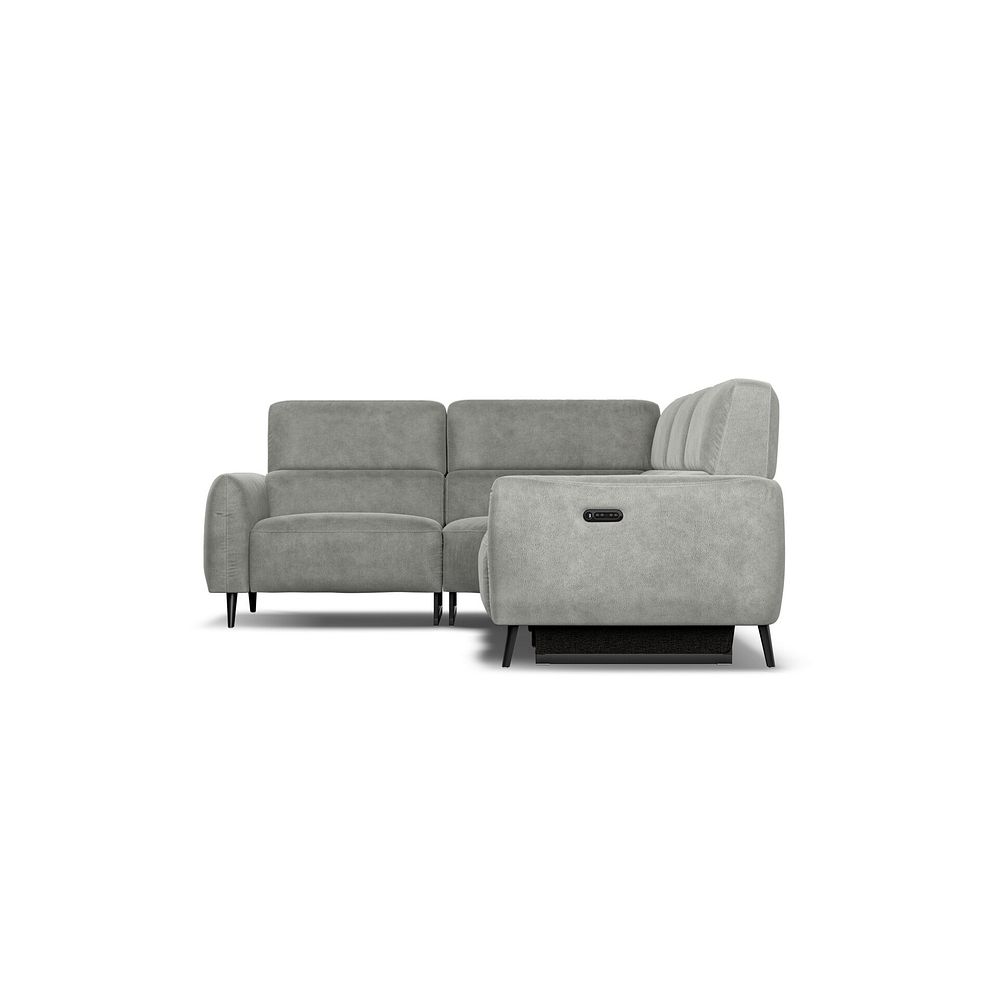 Juliette Right Hand Corner Sofa With One Recliner and Power Headrest in Billy Joe Dove Grey Fabric 6