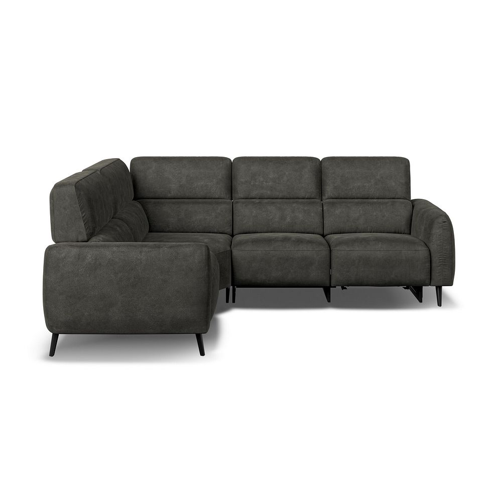 Juliette Right Hand Corner Sofa With One Recliner and Power Headrest in Billy Joe Grey Fabric 5