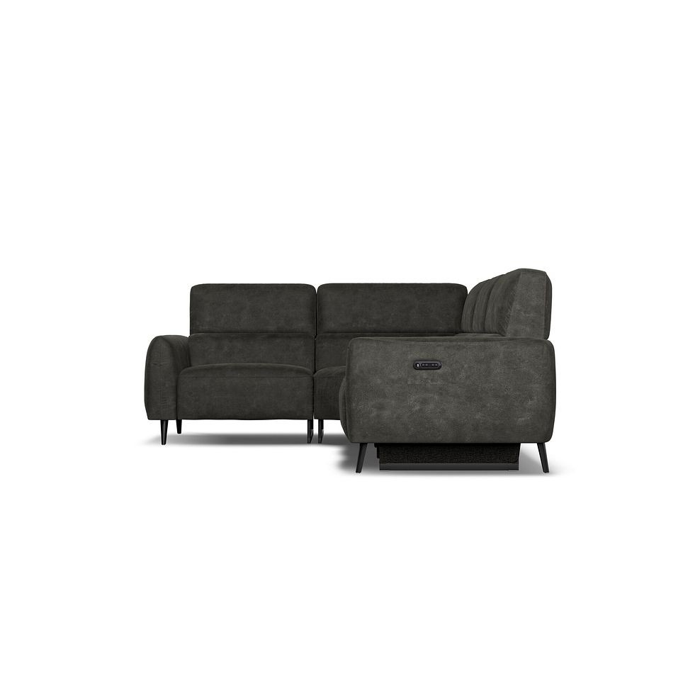 Juliette Right Hand Corner Sofa With One Recliner and Power Headrest in Billy Joe Grey Fabric 6