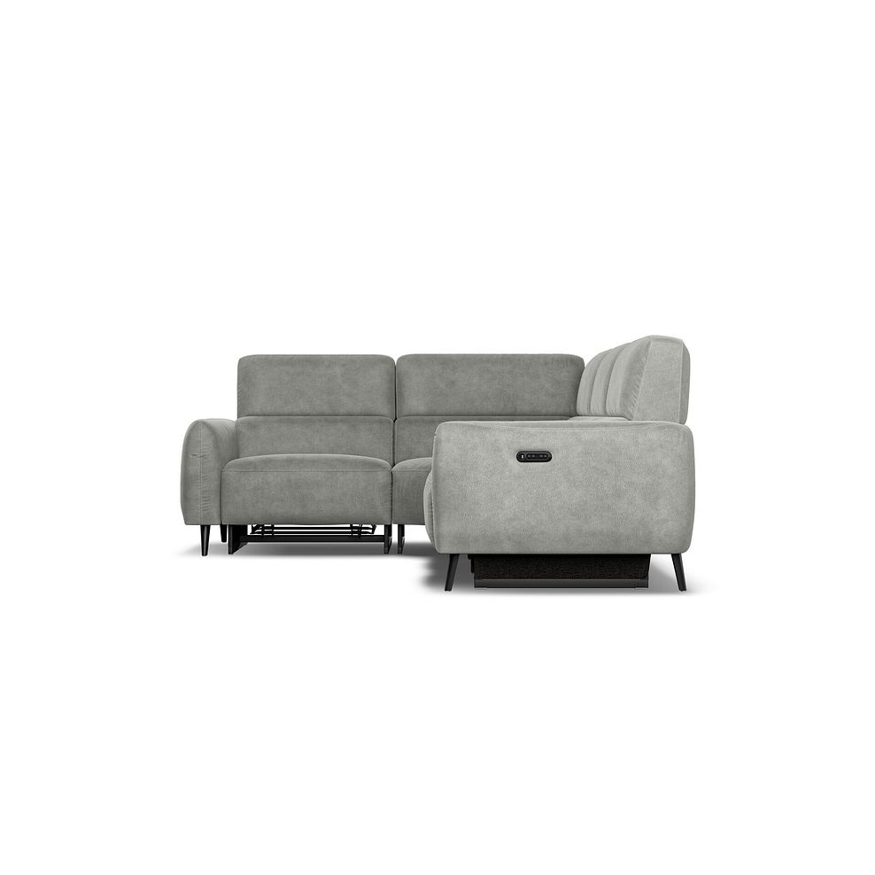 Juliette Right Hand Corner Sofa With Two Recliners and Power Headrest in Billy Joe Dove Grey Fabric 7