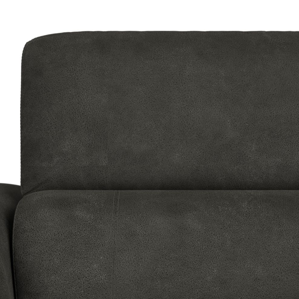 Juliette Right Hand Corner Sofa With Two Recliners and Power Headrest in Billy Joe Grey Fabric 12