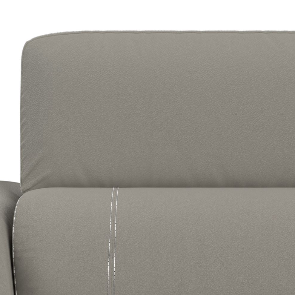 Juliette Right Hand Corner Sofa With Two Recliners and Power Headrest in Taupe Leather 12