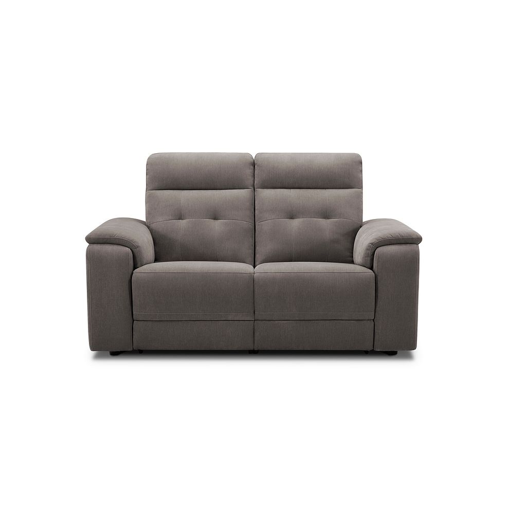 Juno 2 Seater Electric Recliner Sofa With Power Headrests in Amigo Cocoa Fabric 6