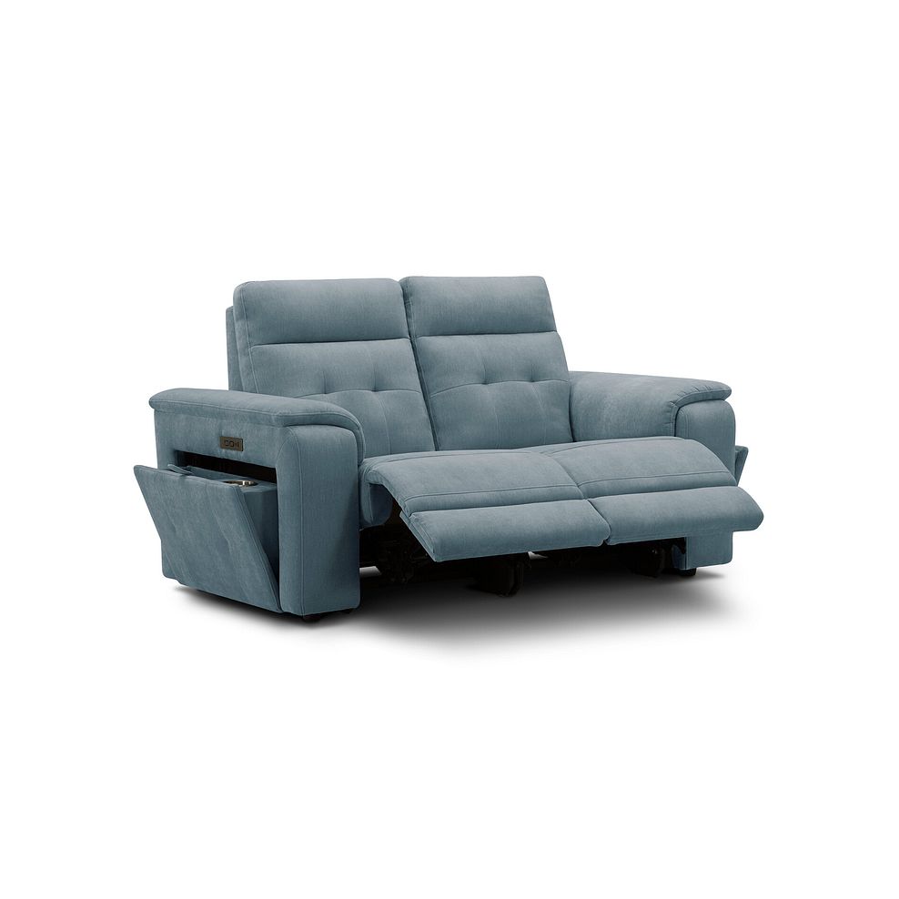 Juno 2 Seater Electric Recliner Sofa With Power Headrests in Amigo Mineral Fabric 5