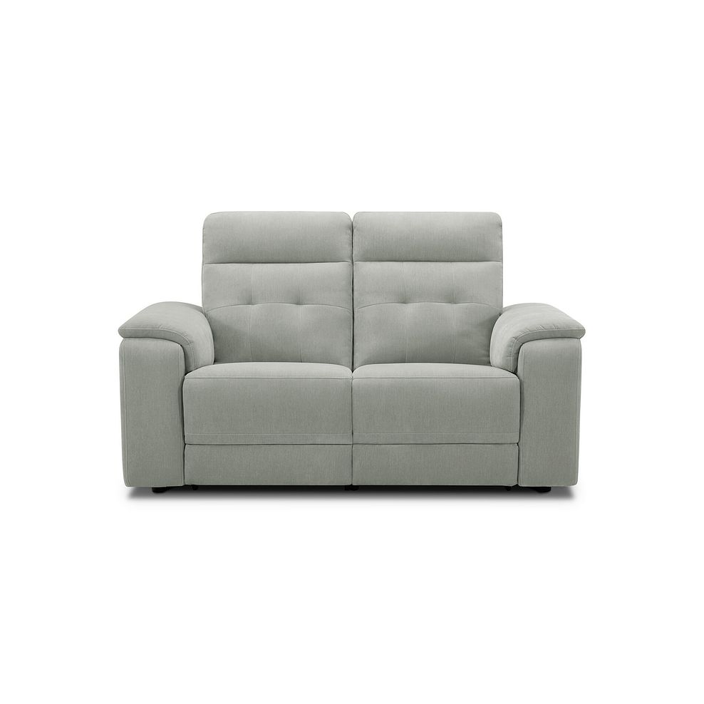 Juno 2 Seater Electric Recliner Sofa With Power Headrests in Amigo Sage Fabric 6