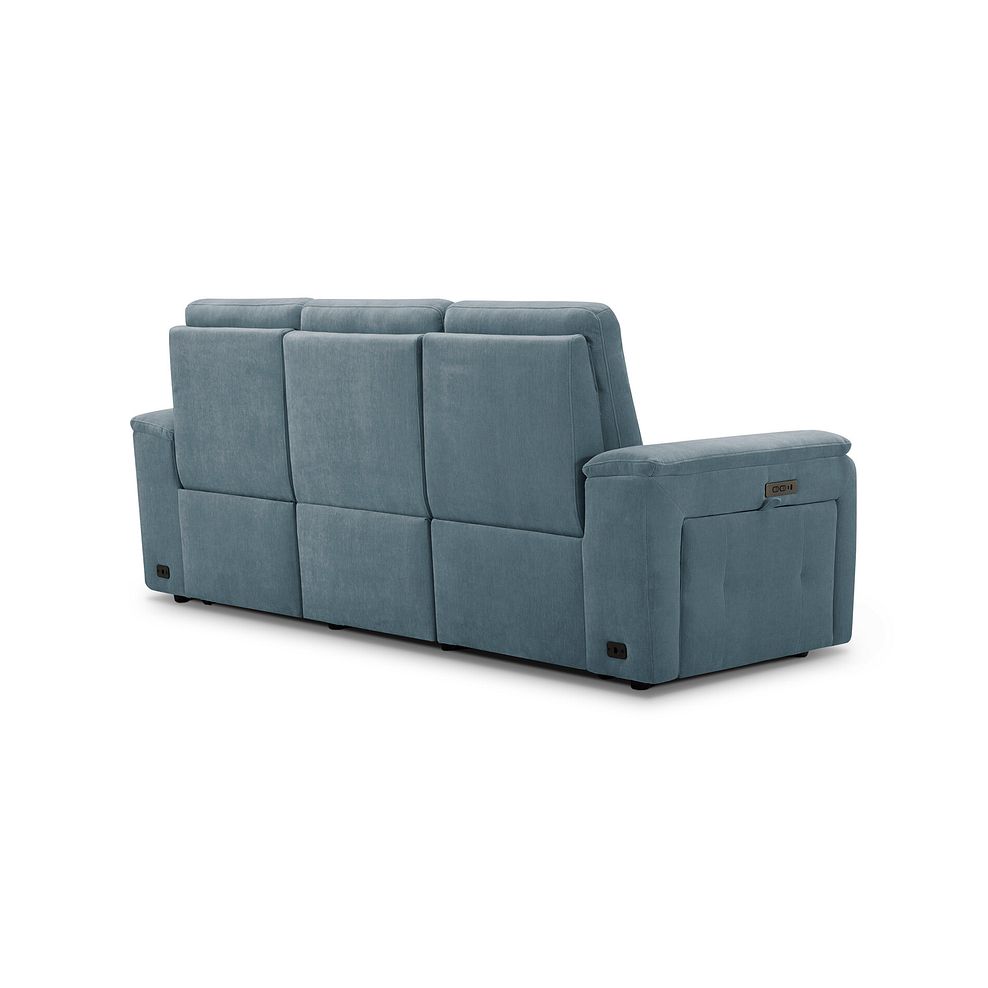 Juno 3 Seater Electric Recliner Sofa With Power Headrests in Amigo Mineral Fabric 9