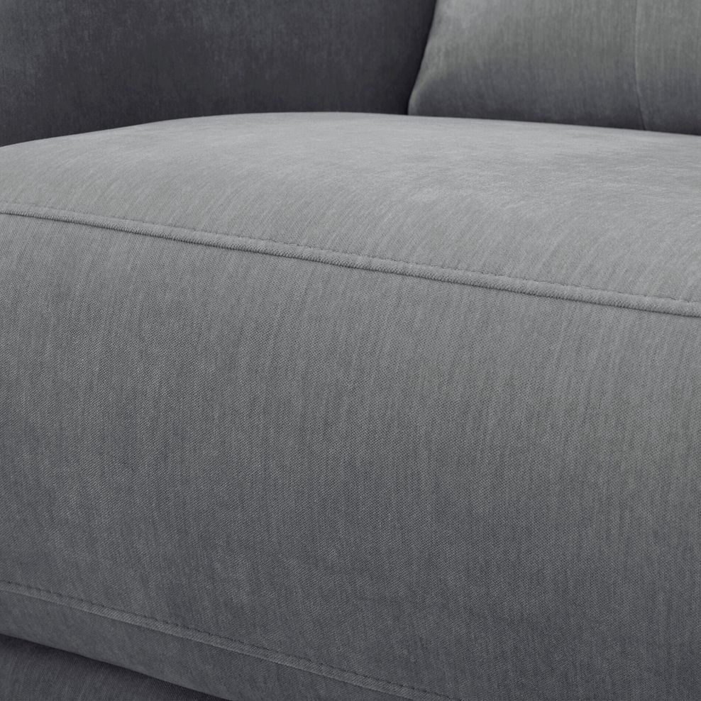 Juno Large Corner Electric Recliner Sofa With Wireless Charging Console and Power Headrests in Amigo Granite Fabric 13